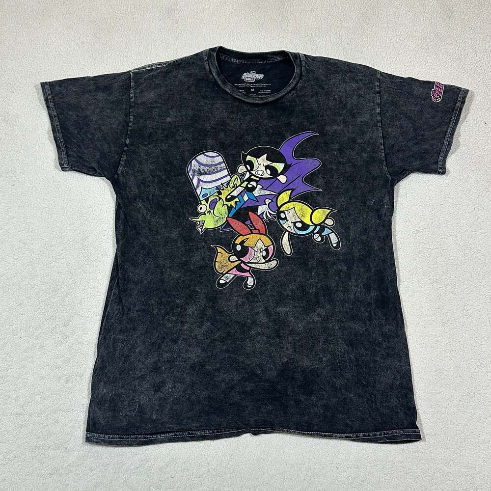 The Powerpuff Girls Cartoon Network Acid Wash Graphic T-Shirt